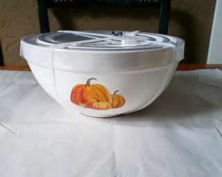 Rae Dunn Watercolor Pumpkin Ceramic Mixing Bowl Set Of 3