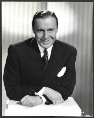 Jack Benny 1930s Stamped Doubleweight Portrait Photo