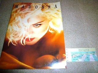 Madonna - Blond Ambition World Tour 1990 Japan Tour Book (program) With Ticket