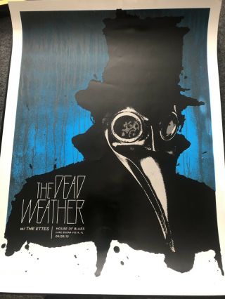 The Dead Weather Numbered Concert Poster House Of Blues Florida.  Raconteurs