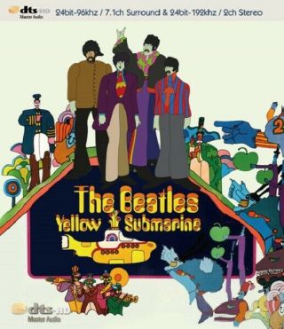 Beatles Blu - Ray,  Hi Res 7.  1 Surround Sound,  Yellow Submarine,  Audiophile