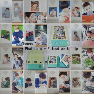 Seventeen 1st Album First Love&letter Cd Selected Photocard Folded Poster Kpop A