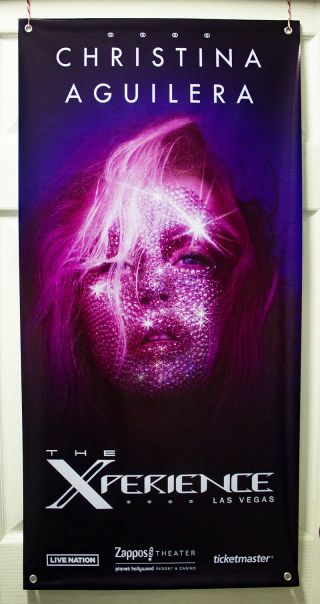 Christina Aguilera " The Xperience " Vinyl Banner (100 X 50) Las Vegas 2019 Promo