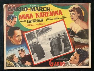 Greta Garbo Anna Karenina Mexican Lobby Card 1935