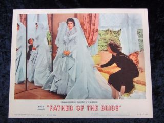 Father Of The Bride Lobby Card 1 Elizabeth Taylor Lobby Card (r 1962)