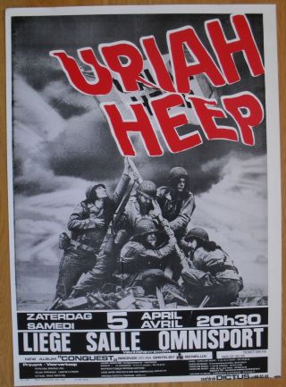 Uriah Heep Prog Metal Silkscreen Concert Poster 