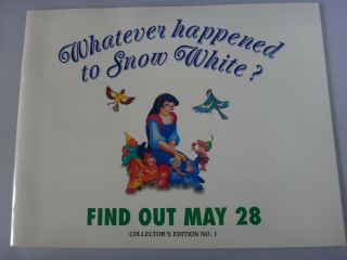 Whatever Happened To Snow White? Press Kit Brochure Happily Ever After Vhs 1993