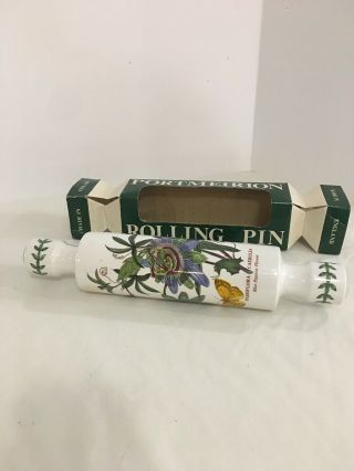 Pomona Portmeirion Rolling Pin Blue Passion Flower