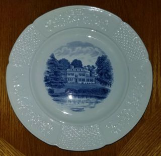 Wellesley College Wedgwood Etruria Dinner Plate The President 