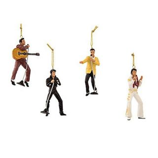 Kurt Adler Elvis Presley 4 - Piece Ornament Gift Set,  Ep2176