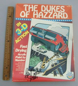 Rare 1980,  Craft Master,  Dukes Of Hazzard,  Paint By Numbers,  3 - D Action,
