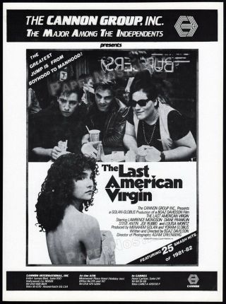 The Last American Virgin_original 1982 Trade Print Ad / Promo_diane Franklin