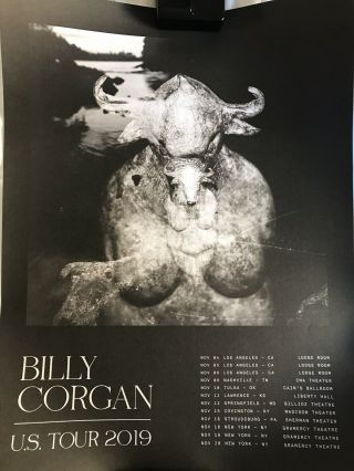 Billy Corgan 2019 Us Solo Tour Poster Smashing Pumpkins Ogilala Siamese Dream