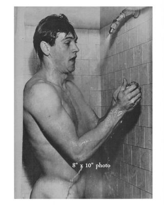 Rock Hudson Shirtless Wet Beefcake Photo In The Shower (68)