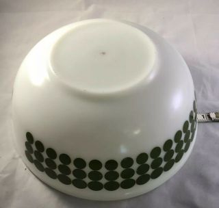 Vintage Pyrex Green Polka Dot Nesting Bowl 404