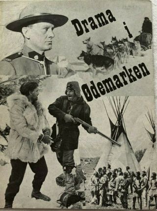 The Wild North Wendell Corey Cyd Charisse J.  M Kerrigan 1952 Danish Movie Program