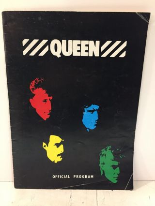Queen 1982 U.  S.  Hot Space Tour Concert Program Tour Book Freddie Mercury