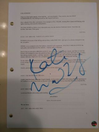 The Titanic Movie Script Signed By Kate Winslet Sticker Guaranteed Authentic