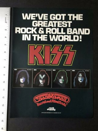 Kiss 1978 11x14” “solo Albums” Album Releases Promo Ad
