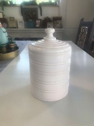 Pink Milk Glass Jar With Lid Very Rare