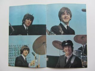 THE BEATLES 1966 SUMMER NEWSLETTER No 7 12 PAGE BOOKLET SHEA STADIUM TICKET 3