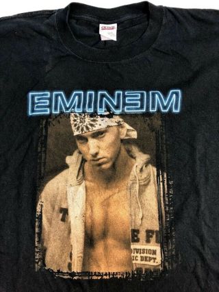 Eminem 2003 Tour T Shirt Ford Field 50 Cent Missy Elliott Hip Hop Rap Size Xxl