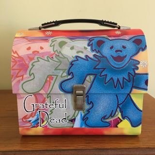 Grateful Dead Dancing Bears Metal Dome Lunchbox Vandor 2001