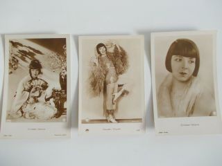 Colleen Moore 3 Vintage Postcards
