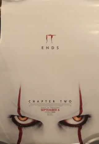 It Chapter 2 Ds Movie Theater Poster 27x 40 Stephen King Final Ver