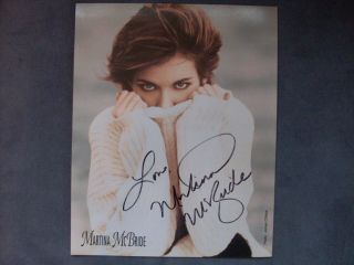 Martina Mcbride Hand Signed Autographed Photo 8 X 10 Authentic