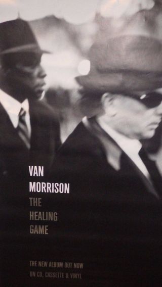 Bus Shelter 40x60 Poster Van Morrison The Healing Game 1997 Nos Vintage