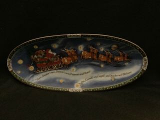 Susan Winget “christmas Story” China Scenic Oval Platter 16” By Portmeirion