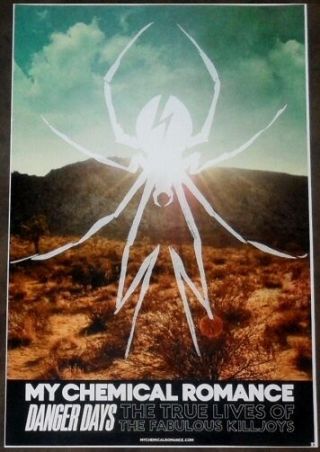 My Chemical Romance Danger Days Ltd Ed Discontinued Rare Poster Mcr