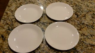 Set Of 4 Corelle Sandstone Salad Lunch Plates 8 1/2 " Beige Ivory