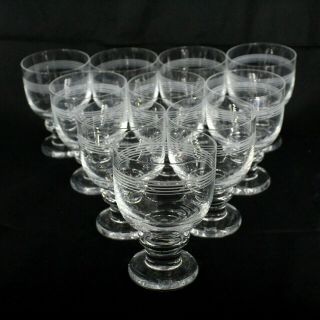 Set Of 10 Thomas Rosenthal Germany Goblet Liquor Crystal Glasses