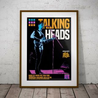 Talking Heads Concert Poster Framed Or 3 Print Option David Byrne Exclusive 2019