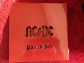 Acdc Rock Or Bust Official Photo Book Metal Cover Sleeve Angus Young Bon Scott