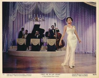 Lena Horne Singing Vintage 1956 Meet Me In Las Vegas Mgm Color Photo