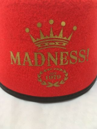 Collectible Vintage MADNESS merchandise 1979 Red Fez retro hat ska nutty boys 3