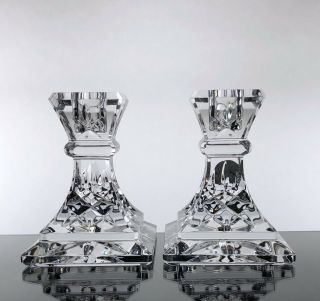 Waterford Crystal Lismore Pattern 4 " Candlesticks Holders