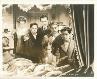 Warner Baxter Ingrid Bergman Vintage 1940 Adam Had Four Sons Dbw Photo