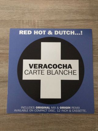 Veracocha Carte Blanchhe On Positiva Label Promo Poster Ultra Rare