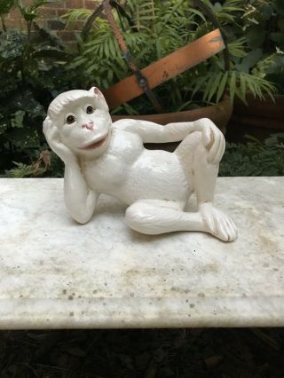 Vietri Figurine Ceramic Porcelain Monkey Made In Italy