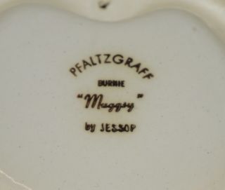 Vintage 1940 ' s Pfaltzgraff Pottery Burnie Muggsy Ashtray by Jessop Hard to Find 6