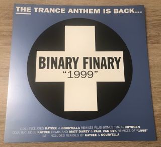 Binary Finary 1999 On Positiva Label Promo Poster Ultra Rare