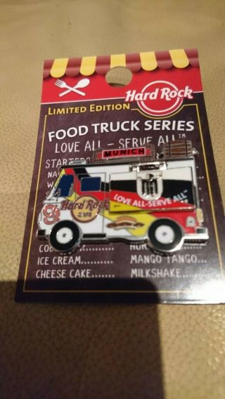 Hard Rock Cafe Munich/münchen Food Truck Series 2019 Pin Lim.  Ed.