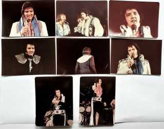 Elvis Presley - 8 Concert Photos - 1975 - 3 1/2 " X 5 "