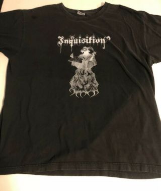 Vtg Inquisition Enter The Cult T Shirt Black Metal Emperor Dark Throne Mayhem Og