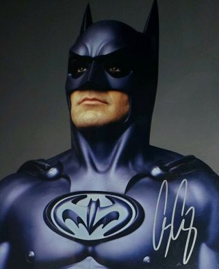 George Clooney Hand Signed 8x10 Photo W/holo Batman