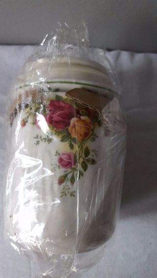 Royal Albert Old Country Roses Bone China England Bakeware Canister